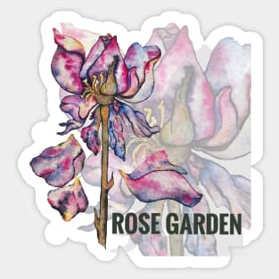 Rose garden paint Sticker